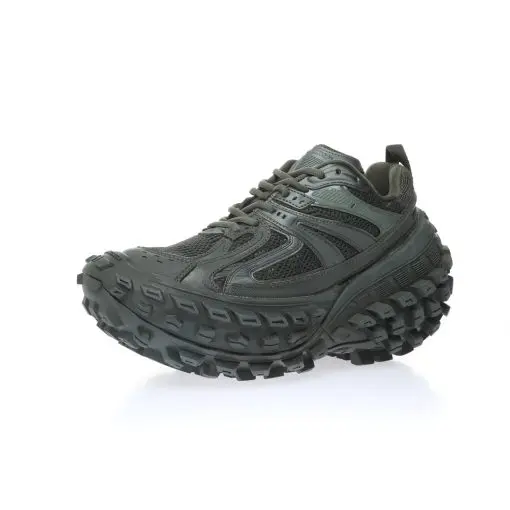 BALENCIAGA Defender Black Rubber Platform Sneakers 2026 | Drip Kickz BALENCIAGA Defender Black Rubber Platform Sneakers