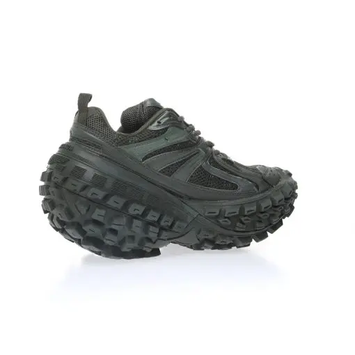 BALENCIAGA Defender Black Rubber Platform Sneakers 2026 | Drip Kickz BALENCIAGA Defender Black Rubber Platform Sneakers - Image 5