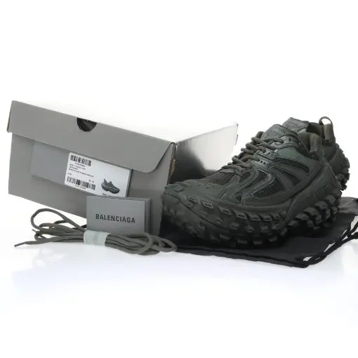 BALENCIAGA Defender Black Rubber Platform Sneakers 2026 | Drip Kickz BALENCIAGA Defender Black Rubber Platform Sneakers - Image 2