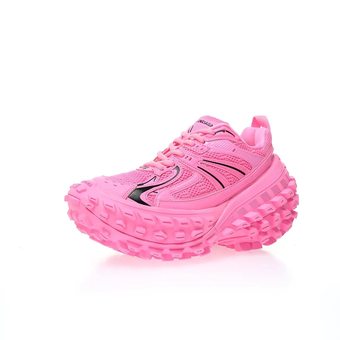 BALENCIAGA Defender Pink Rubber Platform Sneakers 2026 | Drip Kickz BALENCIAGA Defender Pink Rubber Platform Sneakers - Image 2
