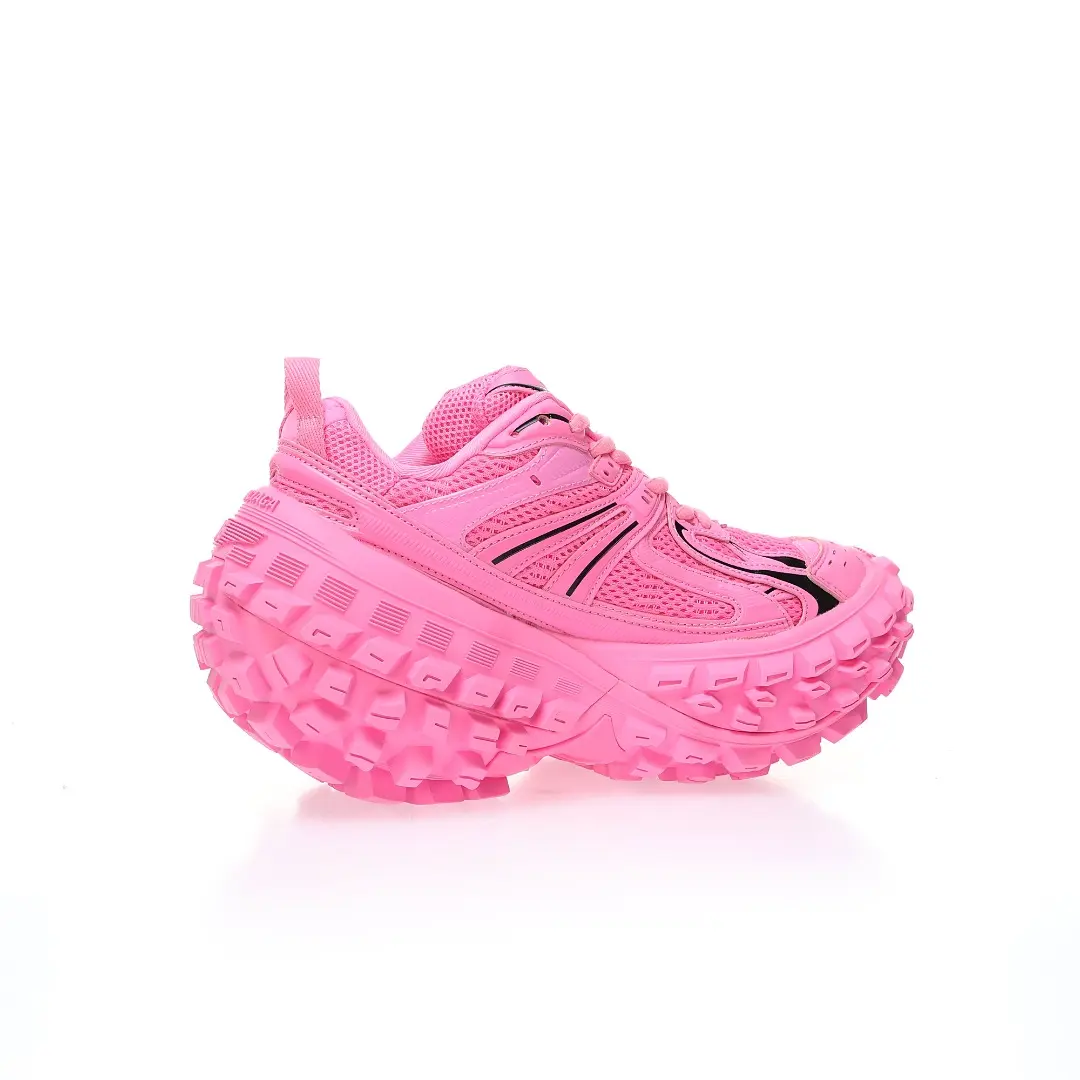 BALENCIAGA Defender Pink Rubber Platform Sneakers 2026 | Drip Kickz BALENCIAGA Defender Pink Rubber Platform Sneakers - Image 6