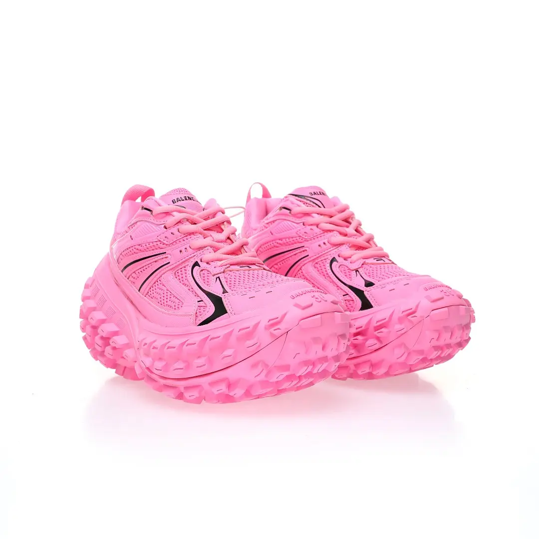 BALENCIAGA Defender Pink Rubber Platform Sneakers 2026 | Drip Kickz BALENCIAGA Defender Pink Rubber Platform Sneakers - Image 3