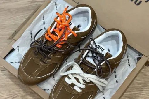 Miu Miu x New Balance 530 SL Sneaker Sand Brown