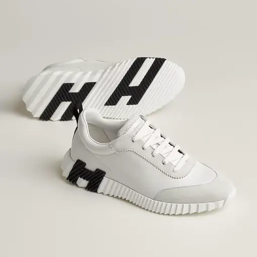 Hermès Bouncing Sneakers White Black 2026 | Drip Kickz Hermès Bouncing Sneakers White Black - Image 2