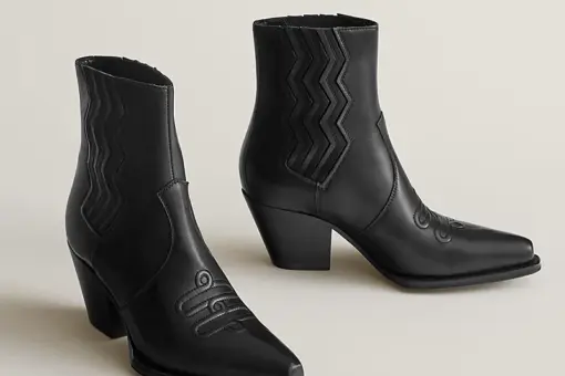 Hermes Vegas Ankle Boot Black