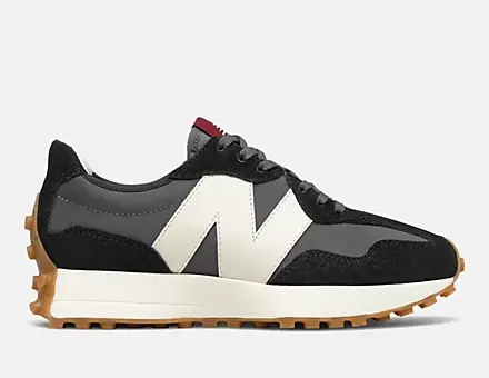 New Balance 327 Shoes Black with Moonbeam