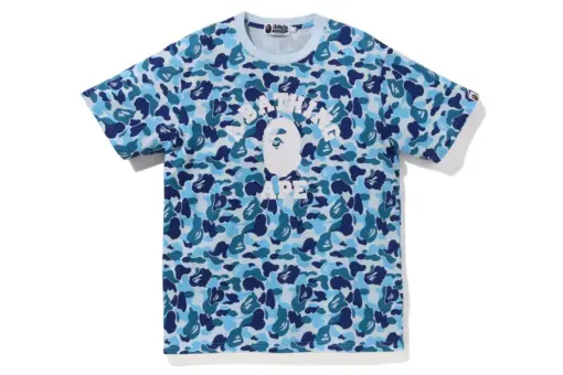 Bape ABC Camo College T-shirt Blue