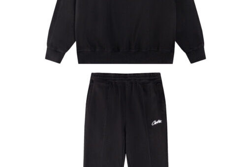Corteiz Black HMP Tracksuit Set