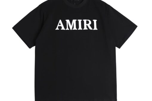 Amiri logo T-shirt Black