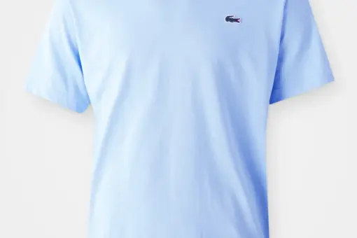 Lacoste UNISEX T Shirt Print Light Blue