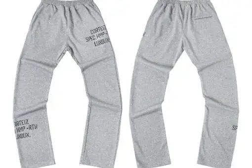 Corteiz Straight-Legged Fit Sweatpants Grey