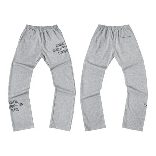 Corteiz Straight-Legged Fit Sweatpants Grey 2026 | Drip Kickz Corteiz Straight-Legged Fit Sweatpants Grey