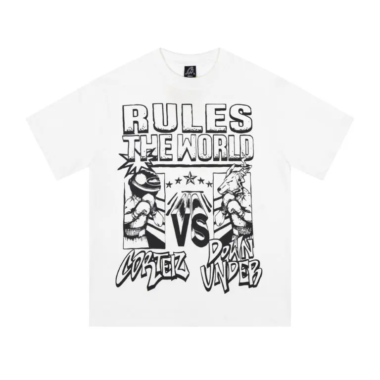 Corteiz Vs The World T-Shirt White 2026 | Drip Kickz Corteiz Vs The World T-Shirt White