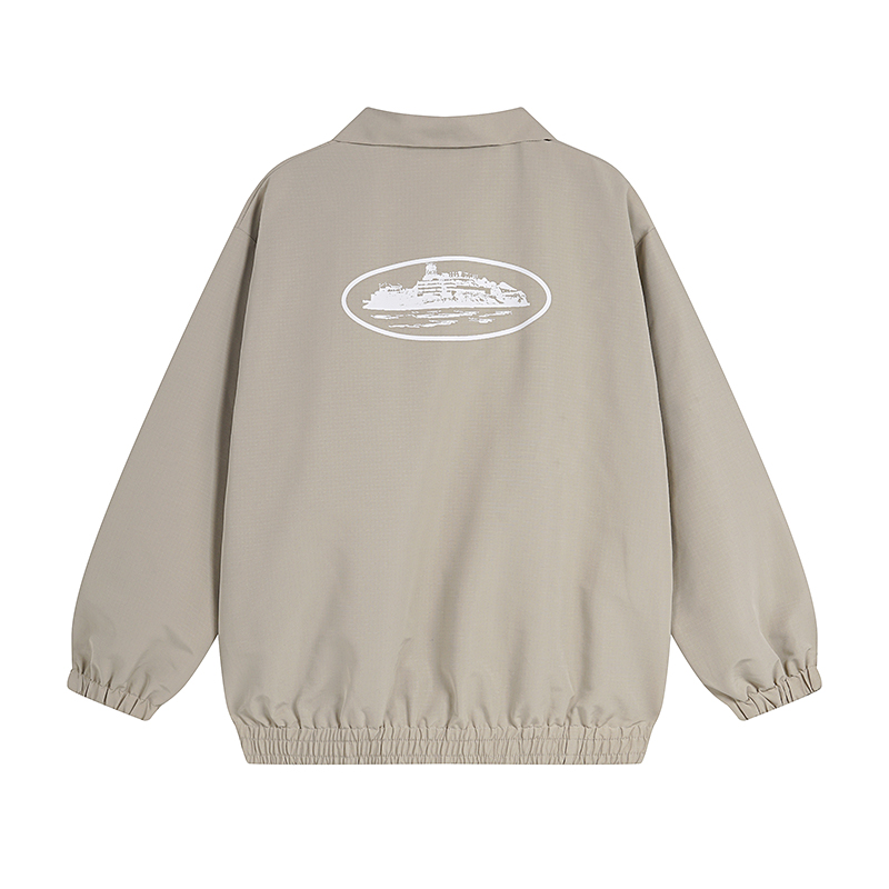 Corteiz Guerillaz Drilltop Tonal Jacket Grey 2026 | Drip Kickz Corteiz Guerillaz Drilltop Tonal Jacket Grey - Image 2
