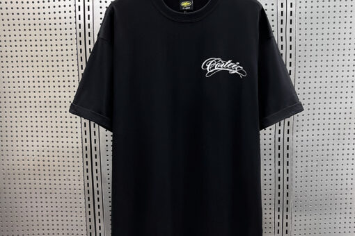 Corteiz Alcatraz American Street Retro Letter T-Shirt Black
