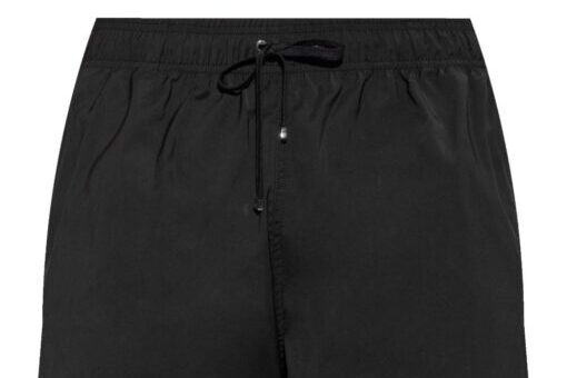 AMIRI Logo Print Swim Shorts Black