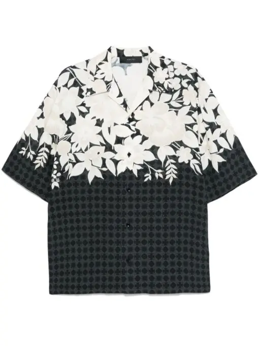 AMIRI Floral-Print Shirt Black 2026 | Drip Kickz AMIRI Floral-Print Shirt Black