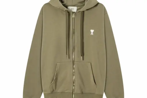 Ami Paris De Coeur Hoodie Beige