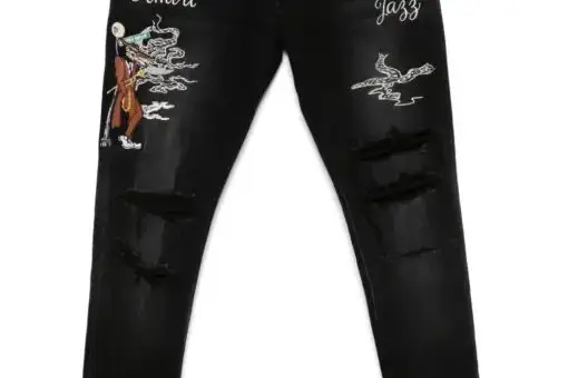 AMIRI Jazz Wolf jeans black
