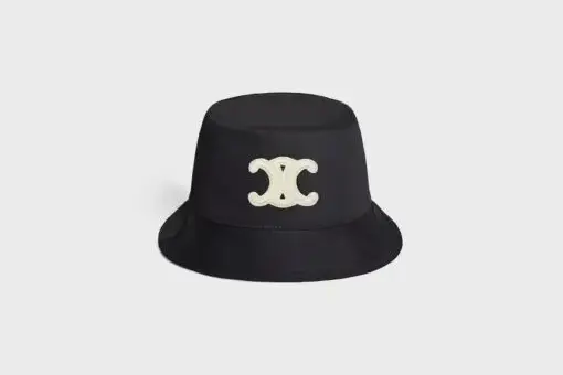 Celine TRIOMPHE BOB IN COTTON GABARDINE BLACK