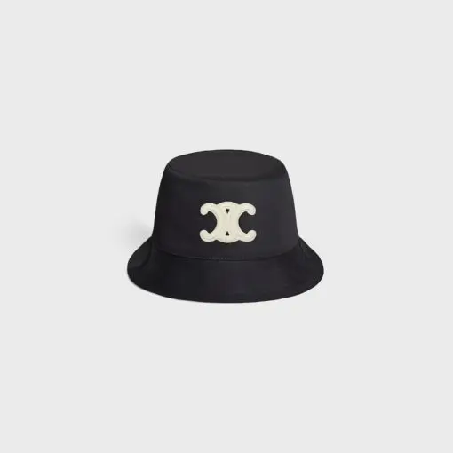Celine TRIOMPHE BOB IN COTTON GABARDINE BLACK 2026 | Drip Kickz Celine TRIOMPHE BOB IN COTTON GABARDINE BLACK