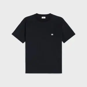 Celine triomphe loose t-shirt IN cotton jersey black