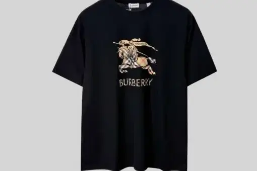 Burberry EKD Check Cotton T-shirt Black