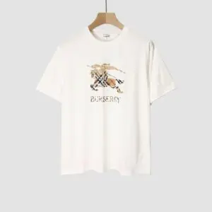 Burberry EKD Check Cotton T-shirt White