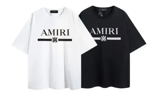 AMIRI M.A. Bar Logo-Print T-shirt White Black