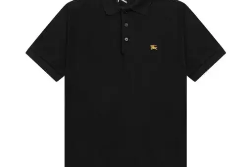 Burberry Cotton Polo Shirt Black