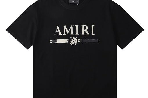 AMIRI Logo-Flocked Cotton-Jersey T-shirt Black