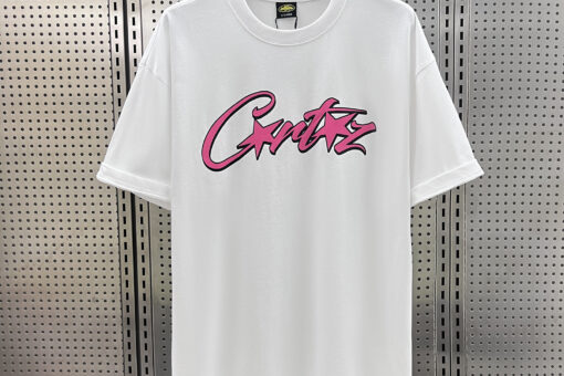 Corteiz T-Shirt Grand Logo Classique Allstarz Rose White