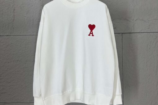 AMI Paris Ami De Cœur Sweatshirt White M2