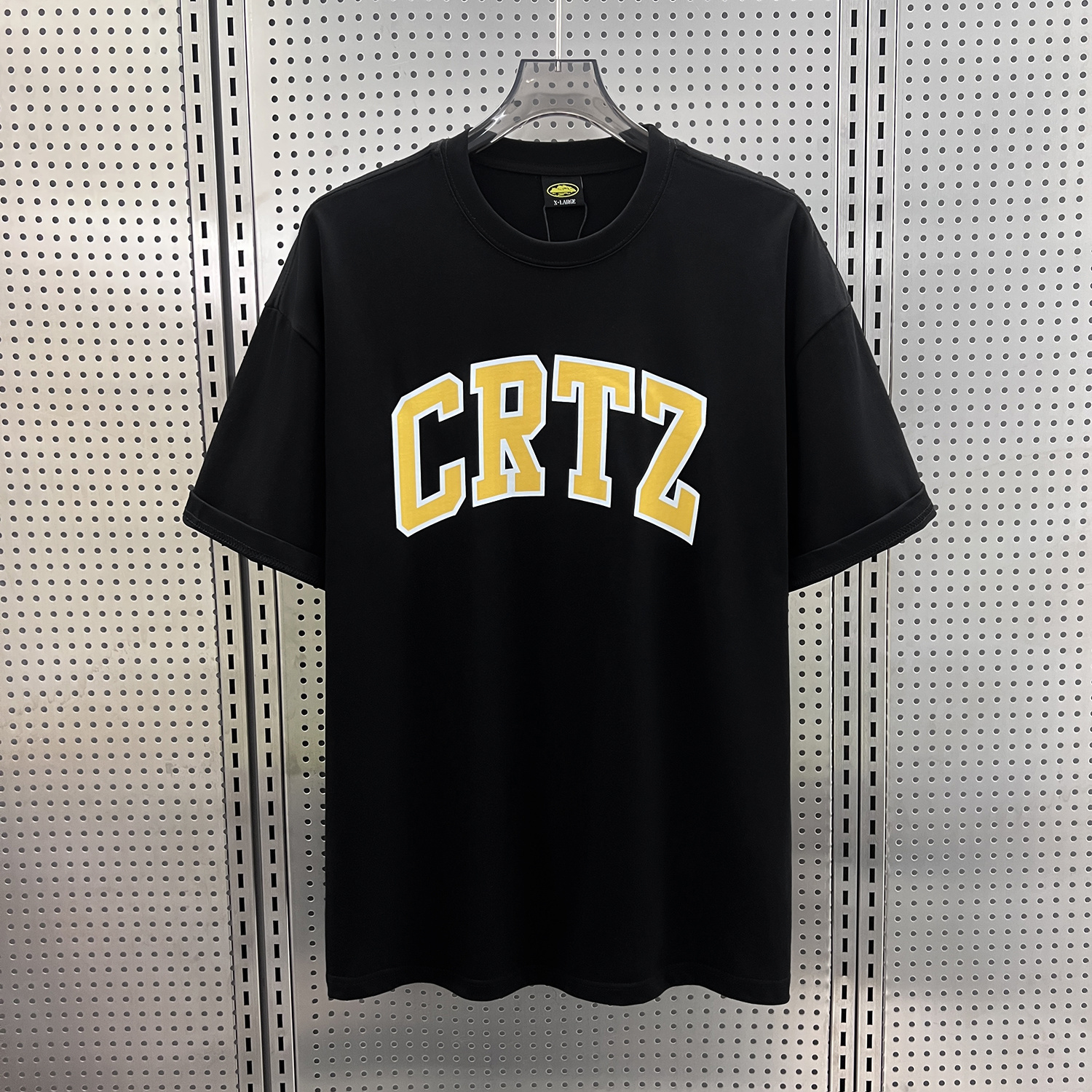 Corteiz Property Of Crtz LogoT-shirt Black Orange 2026 | Drip Kickz Corteiz Property Of Crtz LogoT-shirt Black Orange
