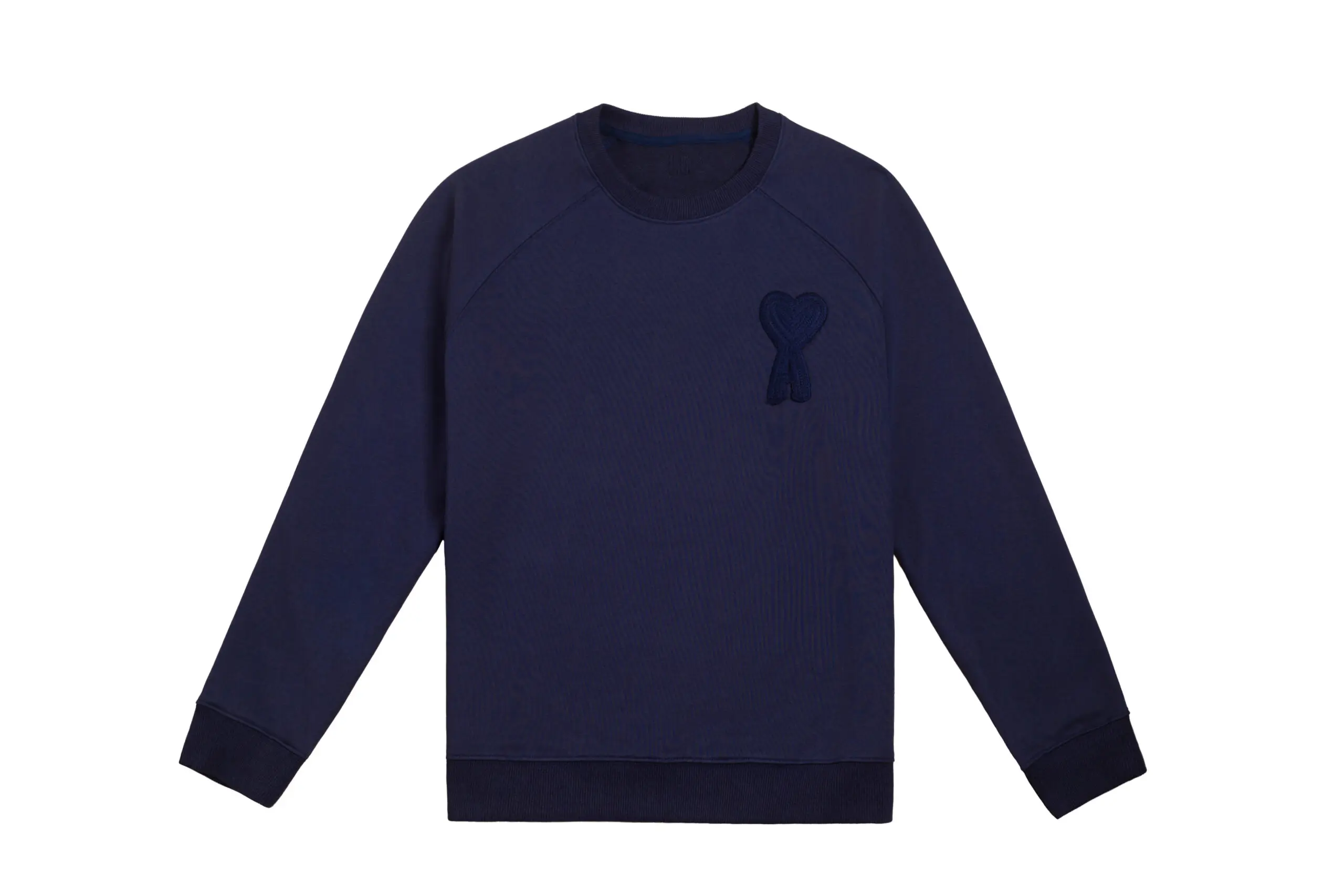 Ami Paris De Coeur Patch Sweatshirt Navy Blue 2026 | Drip Kickz Ami Paris De Coeur Patch Sweatshirt Navy Blue