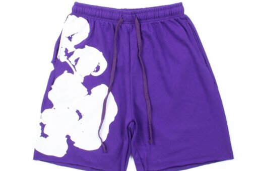 Denim Tears Short Purple Floral Print