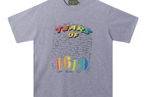 Denim Tears Logo Text Monogram T Shirt Light Purple