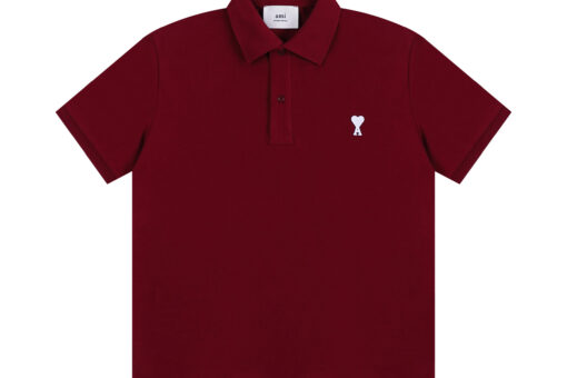 Ami Paris Polo Sweatshirt Red