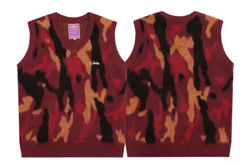 Corteiz Mohair Knit Vest Multicolor