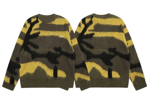 Corteiz Mohair Knit Sweater Gutta Camo