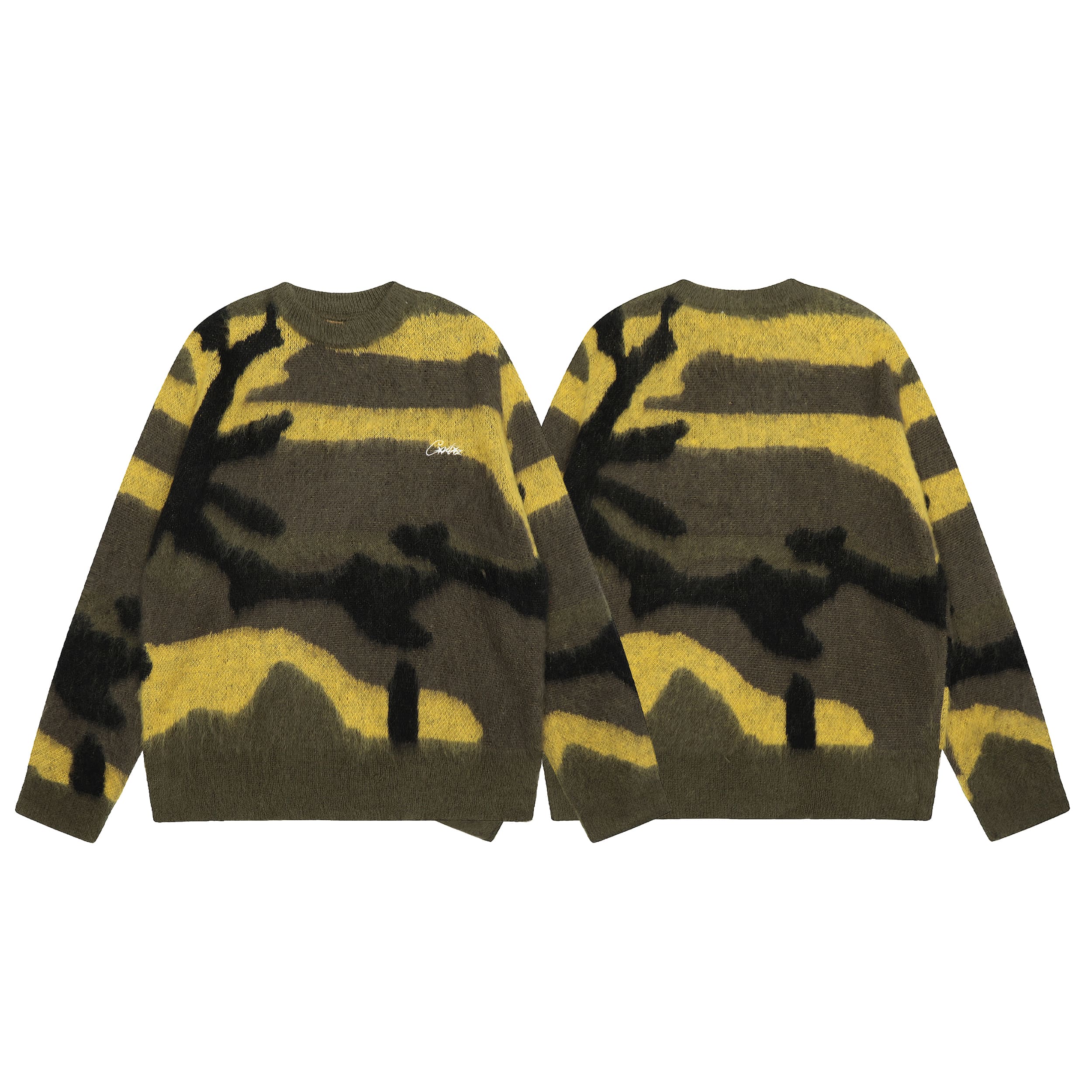 Corteiz Mohair Knit Sweater Gutta Camo 2026 | Drip Kickz Corteiz Mohair Knit Sweater Gutta Camo
