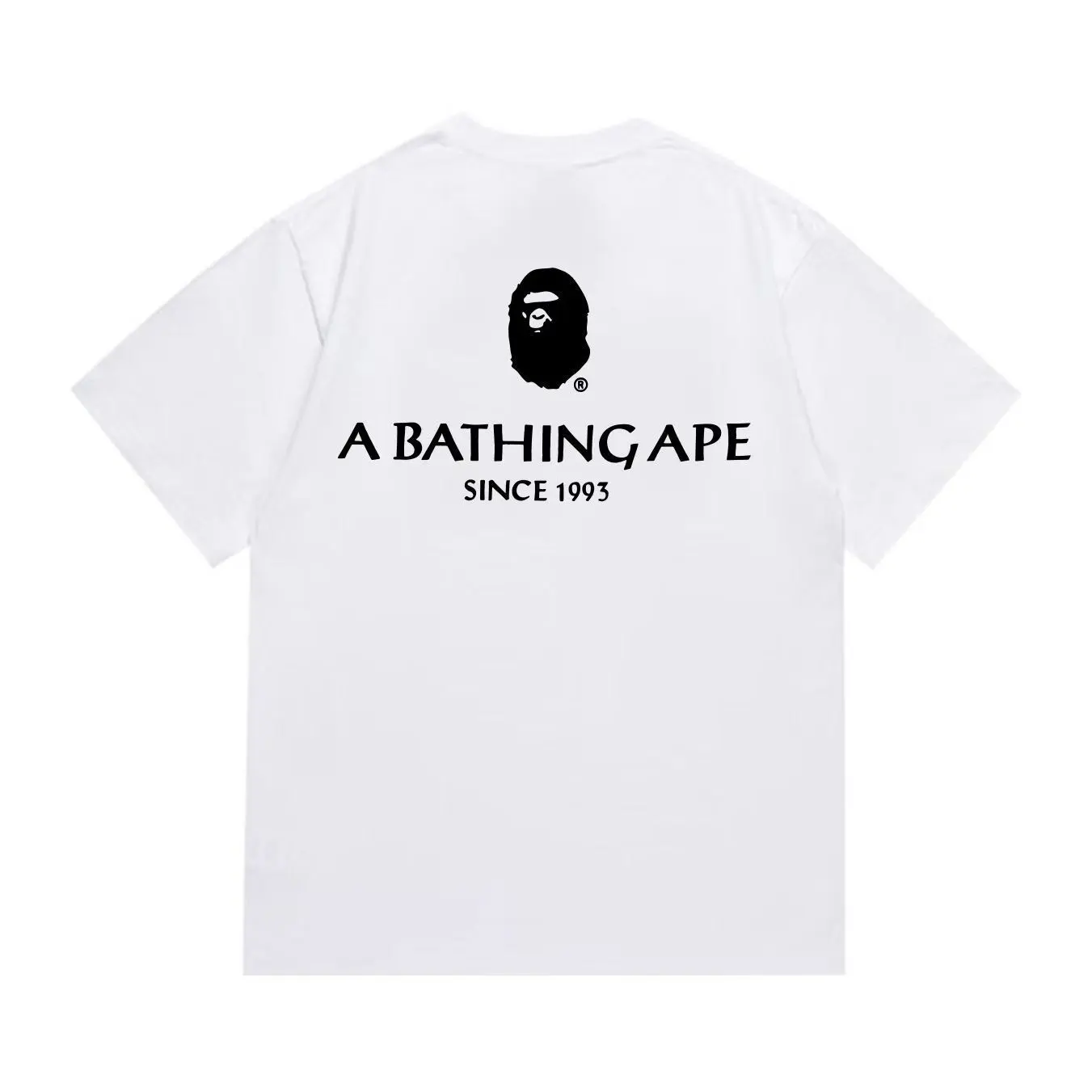 BAPE A Bathing Ape T Shirt White With Black Logo 2026 | Drip Kickz BAPE A Bathing Ape T Shirt White With Black Logo - Image 2