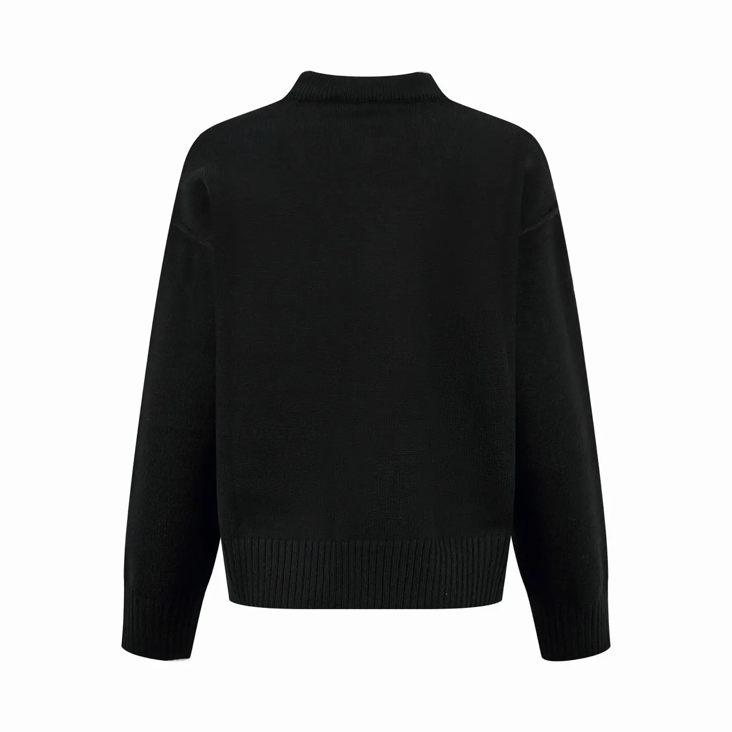 Ami Paris Heart Shaped Cardigan Wool Sweater Black 2026 | Drip Kickz Ami Paris Heart Shaped Cardigan Wool Sweater Black - Image 2