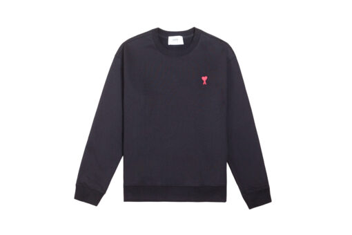 Ami Paris De Coeur Long Sleeved Sweatshirt Black