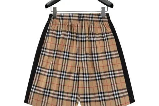 Burberry Vintage Check Side-Stripe Shorts
