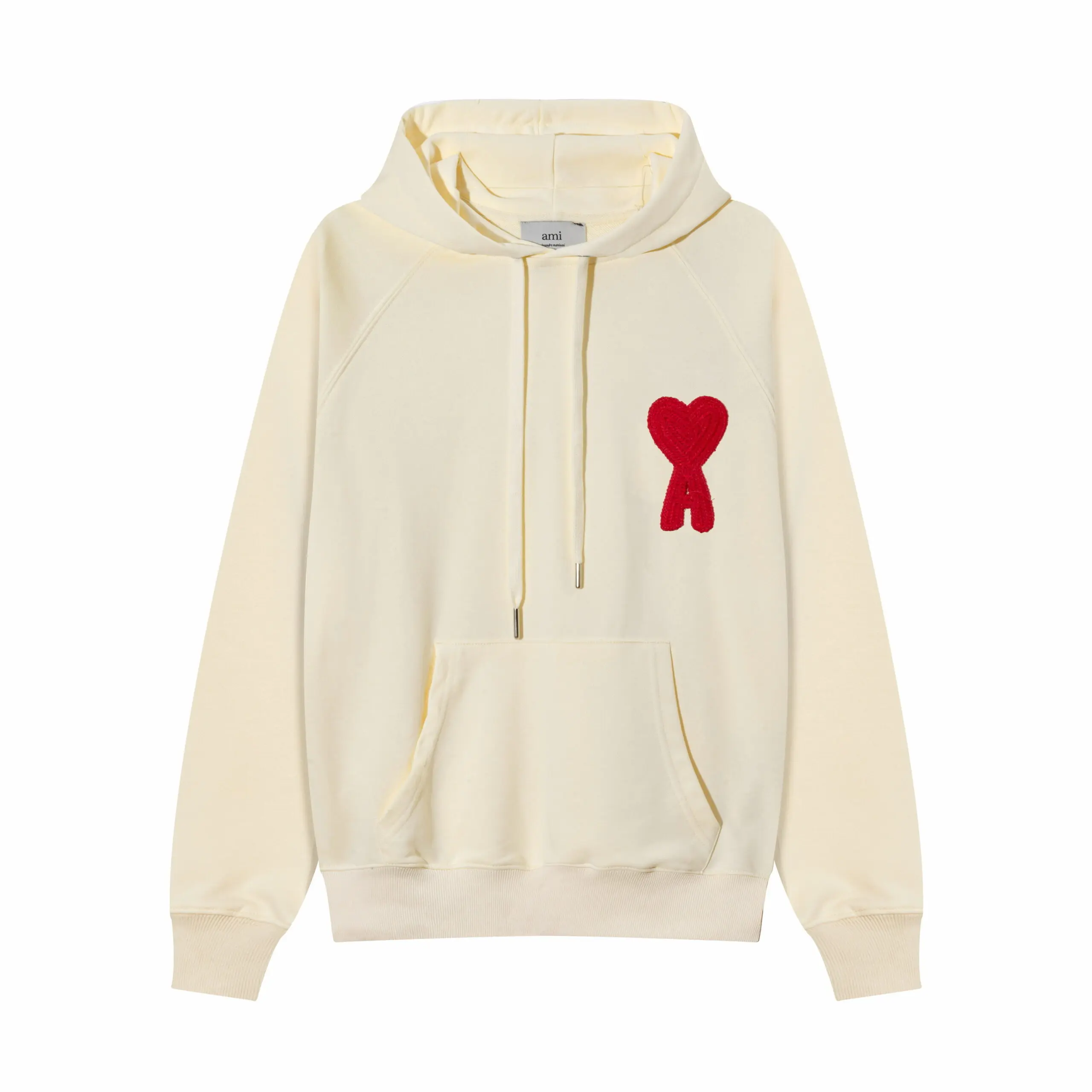 Ami Paris De Coarse Wool Hoodie White 2026 | Drip Kickz Ami Paris De Coarse Wool Hoodie White