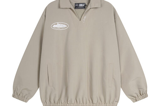 Corteiz Guerillaz Drilltop Tonal Jacket Grey
