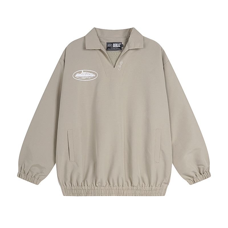 Corteiz Guerillaz Drilltop Tonal Jacket Grey 2026 | Drip Kickz Corteiz Guerillaz Drilltop Tonal Jacket Grey