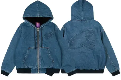 Corteiz Embossed C-Star Denim Work Jacket