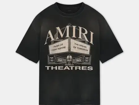 AMIRI THEATRES OVERSIZED T-SHIRT BLACK